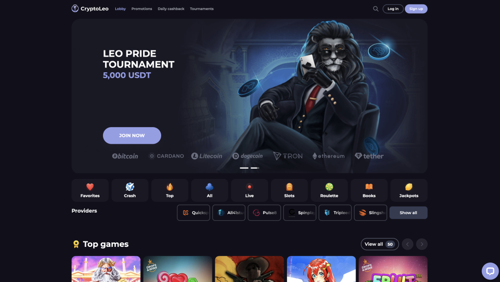 Cryptoleo crypto casino 