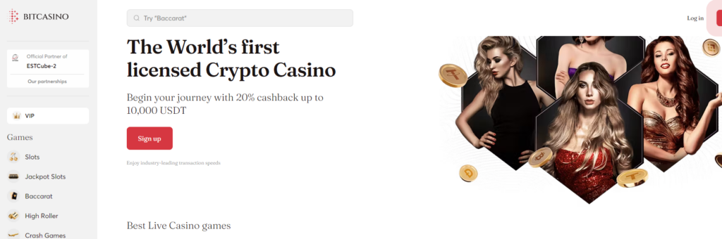 Bitcasino.io cardano betting site