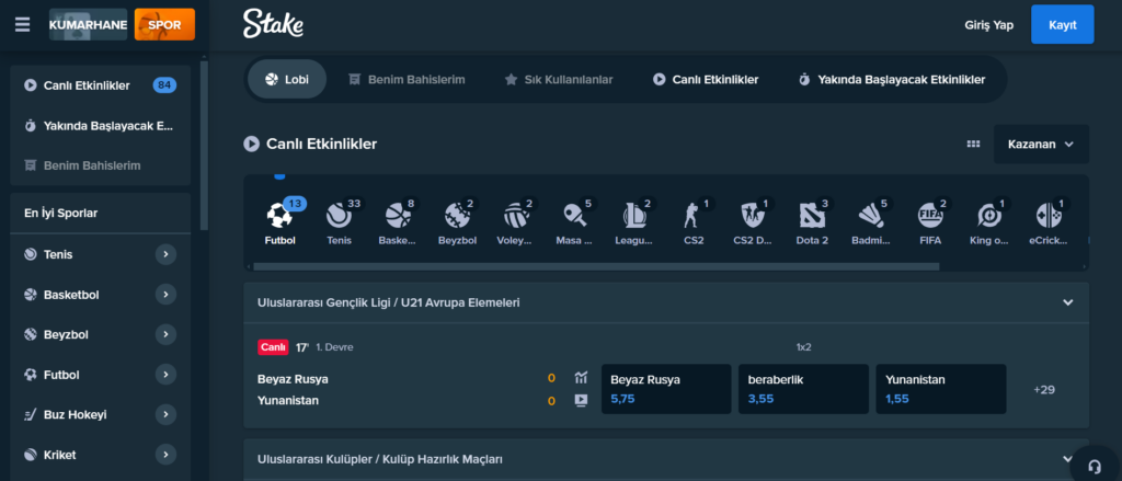 Stake spor bahis platformu