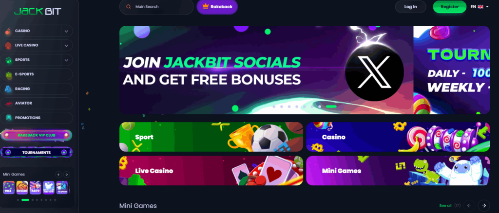 Jackbit no-wager crypto casino