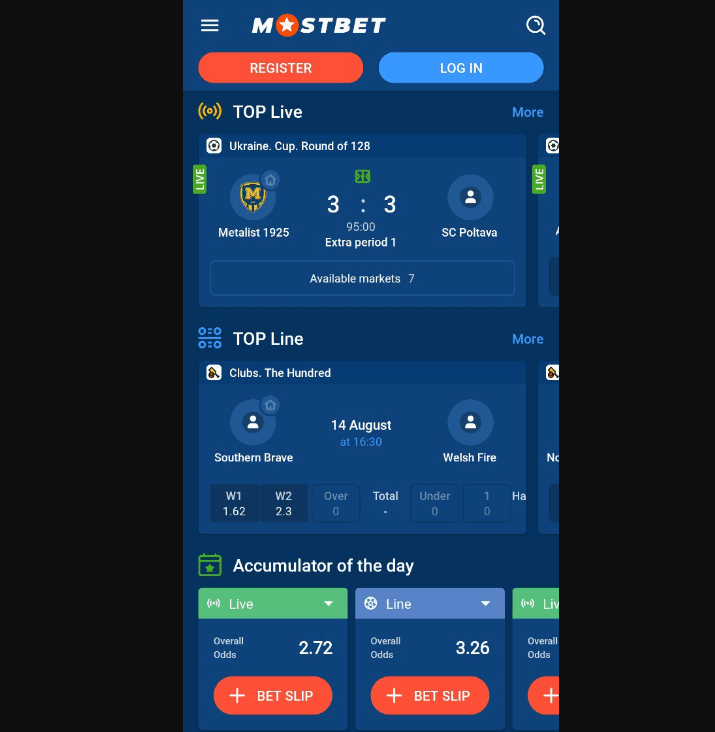 Mostbet mobile casino app