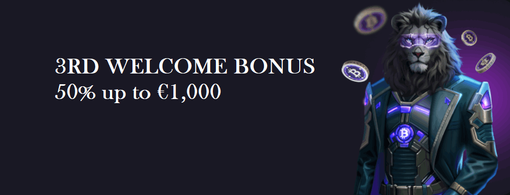 Cryptoleo 3rd welcome bonus