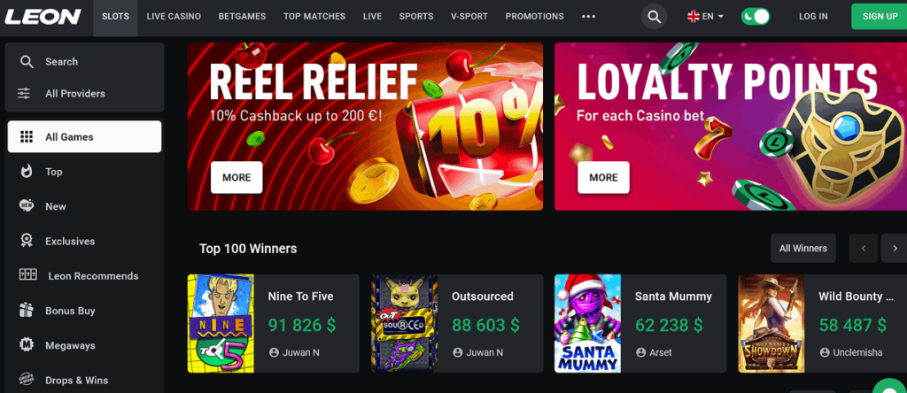 Leon Bitcoin casino bonuses