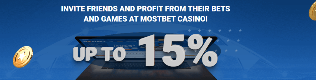 Mostbet referral bonus