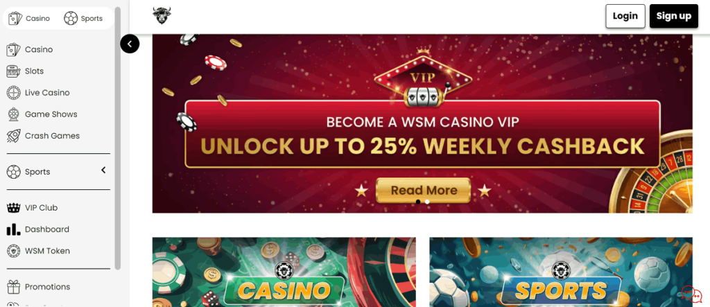 WSM casino free spins