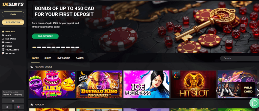 1xSlots crypto casino