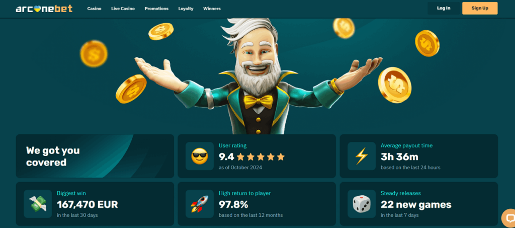 arcanebet crypto casino