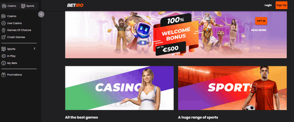 Betiro Bitcoin Casino Welcome Bonus