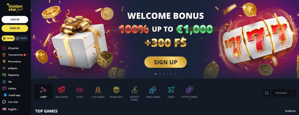 Golden Star Crypto Casino