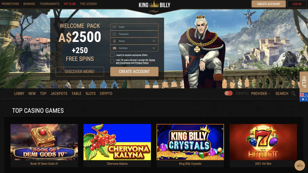 King Billy Crypto Casino