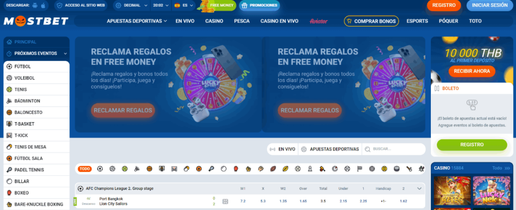 Mostbet casino criptográfico con bonos