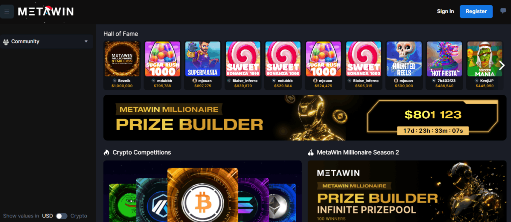 metawin crypto casino