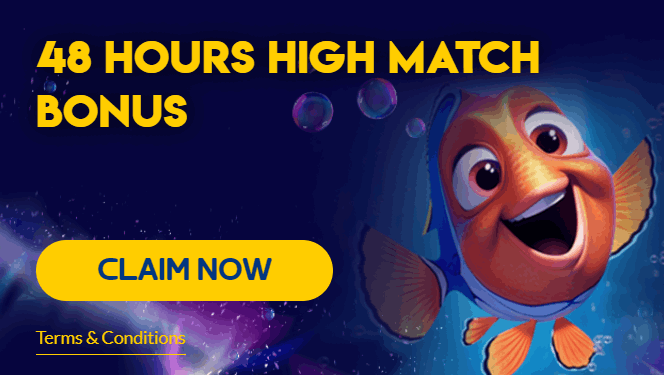 Yabby Casino 48 Hours High Match Bonus